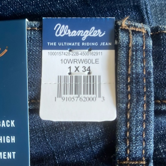 BRAND NEW WRANGLER WILLOWS 1 x 34 - Picture 2 of 6